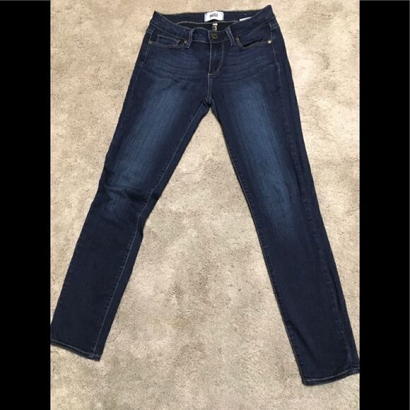 PAIGE dark wash stretch jeans. New - Picture 7 of 16